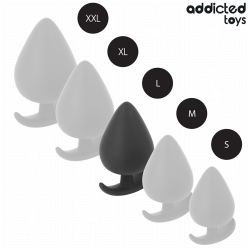 Addicted toys - plug anal silicona talla l 8 cm - - 5