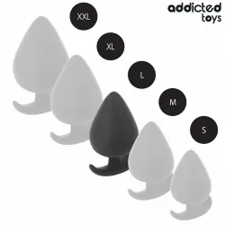 Addicted toys - plug anal silicona talla l 8 cm