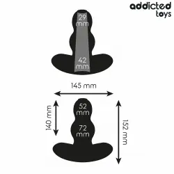Addicted toys - plug anal hueco silicona talla xxl 15,2 cm Addicted toys - plug anal hueco silicona talla xxl 15,2 cm