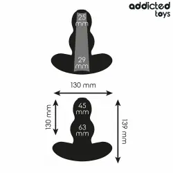 Addicted toys - plug anal hueco silicona talla xl 13,9 cm Addicted toys - plug anal hueco silicona talla xl 13,9 cm