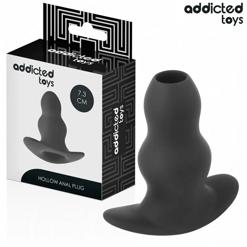 Addicted toys - plug anal hueco silicona talla s 7,3 cm