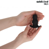 Addicted toys - plug anal hueco silicona talla s 7,3 cm - 6
