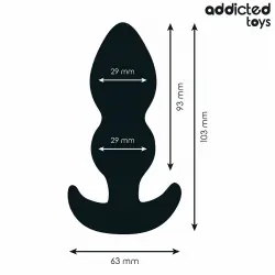 Addicted toys - plug anal silicona talla s 10,3 cm Addicted toys - plug anal silicona talla s 10,3 cm