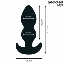 Addicted toys - plug anal silicona talla l 11,7 cm Addicted toys - plug anal silicona talla l 11,7 cm