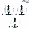 Addicted toys - set de 3 plug anal silicona modelo 1 - 4