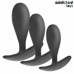Addicted toys - set de 3 plug anal silicona modelo 2 Addicted toys - set de 3 plug anal silicona modelo 2