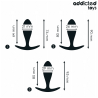 Addicted toys - set de 3 plug anal silicona modelo 2 - 4