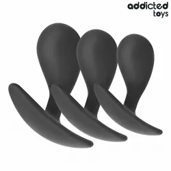 Addicted toys - set de 3 plug anal silicona modelo 3 Addicted toys - set de 3 plug anal silicona modelo 3