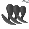 Addicted toys - set de 3 plug anal silicona modelo 3 - 2