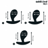 Addicted toys - set de 3 plug anal silicona modelo 3 - 4