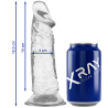 Xray clear dildo transparente 16.5cm x 4cm - 1