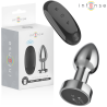 Intense - plug anal 10 vibraciones metal con control remoto s - 1