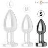 Intense - plug anal 10 vibraciones metal con control remoto s - 5