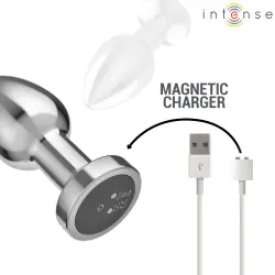 Intense - plug anal 10 vibraciones metal con control remoto m Intense - plug anal 10 vibraciones metal con control remoto m