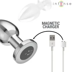 Intense - plug anal 10 vibraciones metal con control remoto l Intense - plug anal 10 vibraciones metal con control remoto l