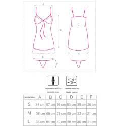 Livco corsetti fashion - luise 1710 babydoll + tanga negro - - 5