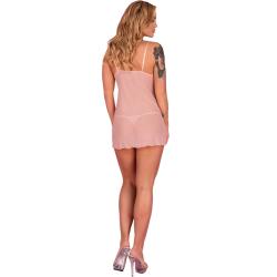 Livco corsetti fashion - hyeona 1710 babydoll + tanga rosa s