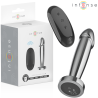 Intense - plug anal 10 vibraciones metal en forma de dildo con control remoto s - 1