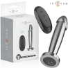 Intense - plug anal 10 vibraciones metal en forma de dildo con control remoto m -  - 1