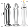 Intense - plug anal 10 vibraciones metal en forma de dildo con control remoto m -  - 4