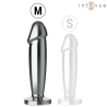 Intense - plug anal 10 vibraciones metal en forma de dildo con control remoto m -  - 5