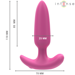 Intense - ross plug anal 10 vibraciones rosa control remoto