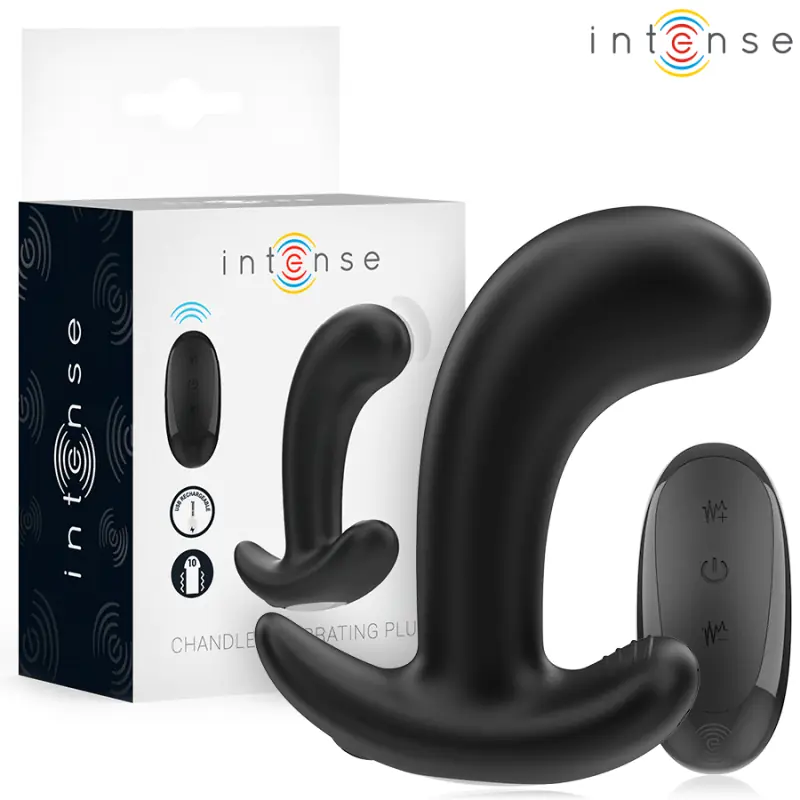 Intense - chandler plug anal 10 vibraciones negro control remoto Intense - chandler plug anal 10 vibraciones negro control remoto