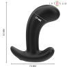 Intense - chandler plug anal 10 vibraciones negro control remoto - 3