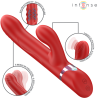 Intense - lele vibrador multifunción rotatorio & oscilación & estimulación rojo - 2