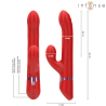 Intense - lele vibrador multifunción rotatorio & oscilación & estimulación rojo - 3