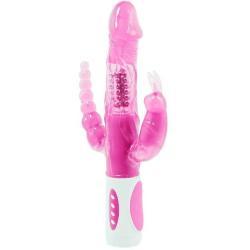 Baile pretty bunny triple vibrador rotador