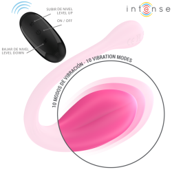 Intense - janice vibrador u doble estimulación 10 vibraciones rosa control remoto
