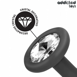 Addicted toys - set de 3 plug silicona anal con joya