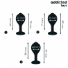 Addicted toys - set de 3 plug silicona anal con joya - 4