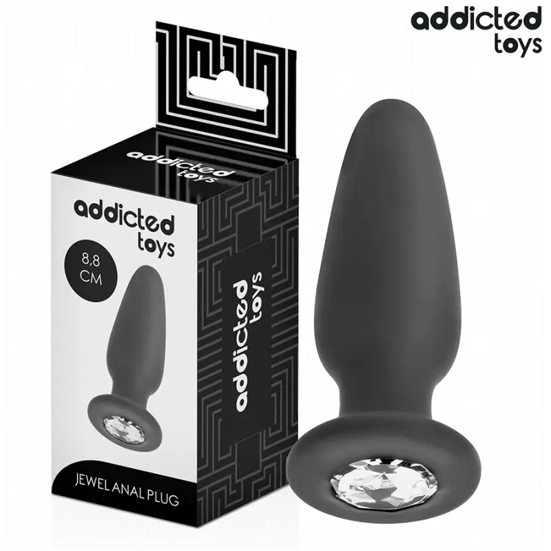Addicted toys - plug anal con joya silicona talla s 8,8 cm Addicted toys - plug anal con joya silicona talla s 8,8 cm