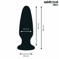 Addicted toys - plug anal con joya silicona talla s 8,8 cm Addicted toys - plug anal con joya silicona talla s 8,8 cm