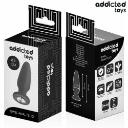 Addicted toys - plug anal con joya silicona talla s 8,8 cm Addicted toys - plug anal con joya silicona talla s 8,8 cm