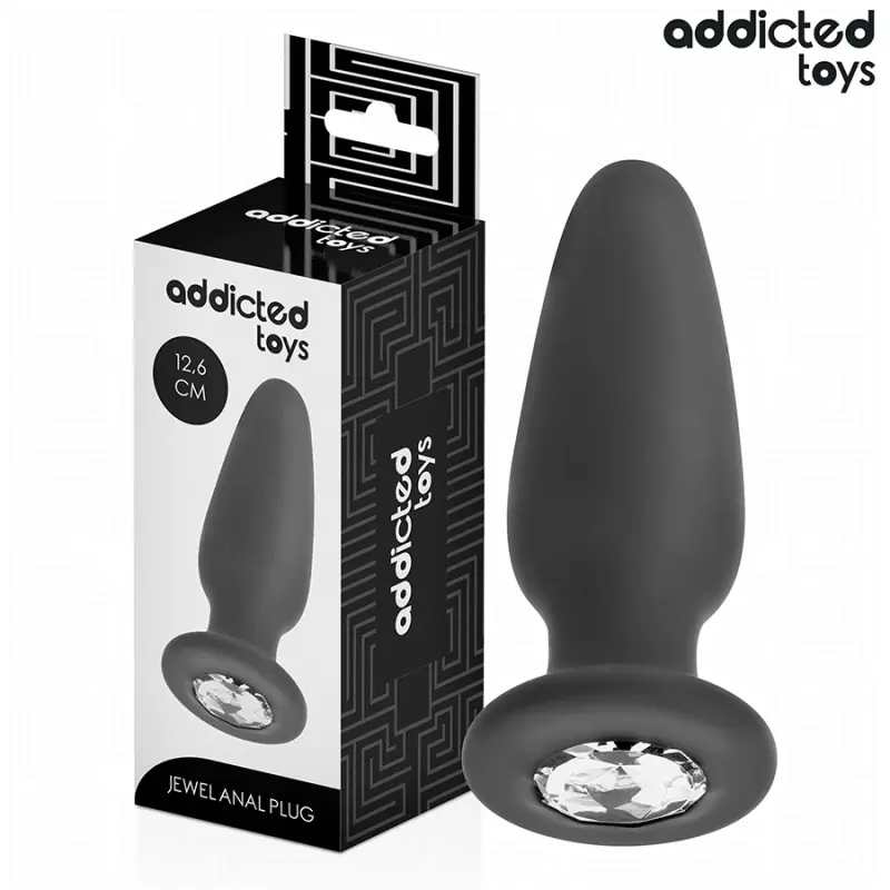 Addicted toys - plug anal con joya silicona talla l 12,6 cm Addicted toys - plug anal con joya silicona talla l 12,6 cm