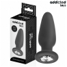 Addicted toys - plug anal con joya silicona talla l 12,6 cm - 1