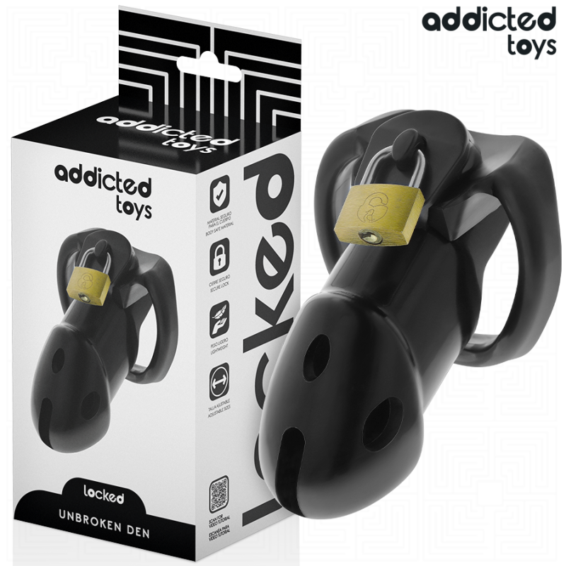 Addicted toys locked - unbroken den jaula para pene 9,8 cm - - 1