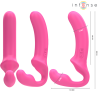 Intense - amy vibrador doble 20 cm rosa control remoto - 3
