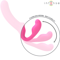 Intense - amy vibrador doble 20 cm rosa control remoto
