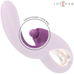 Intense - lali vibrador punto g multifunción estimulación & empuje & vibración morado