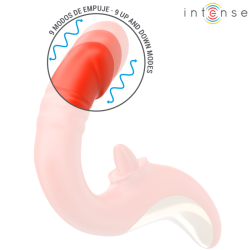 Intense - paulina vibrador & estimulador en forma de u rojo