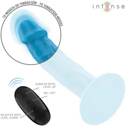 Intense - phoebe vibrador realístico 10 vibraciones azul control remoto Intense - phoebe vibrador realístico 10 vibraciones azul control remoto