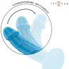 Vibrador realista Intense Phoebe azul, flexibilidad máxima
