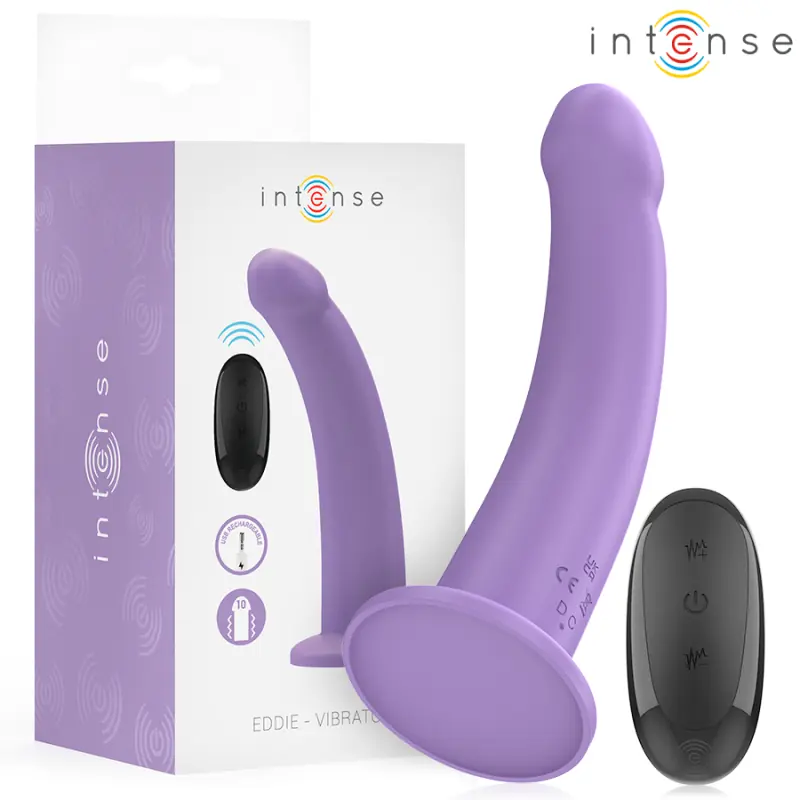 Intense - eddie vibrador 17,5 cm 10 vibraciones morado control remoto Intense - eddie vibrador 17,5 cm 10 vibraciones morado control remoto