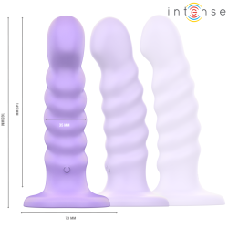 Intense - brenda vibrador talla m diseño en espiral 10 vibraciones morado control remoto - - 3