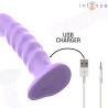 Intense Brenda vibrador morado con el cable de carga USB