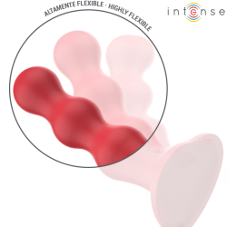 Intense - cody vibrador con ventosa rojo control remoto